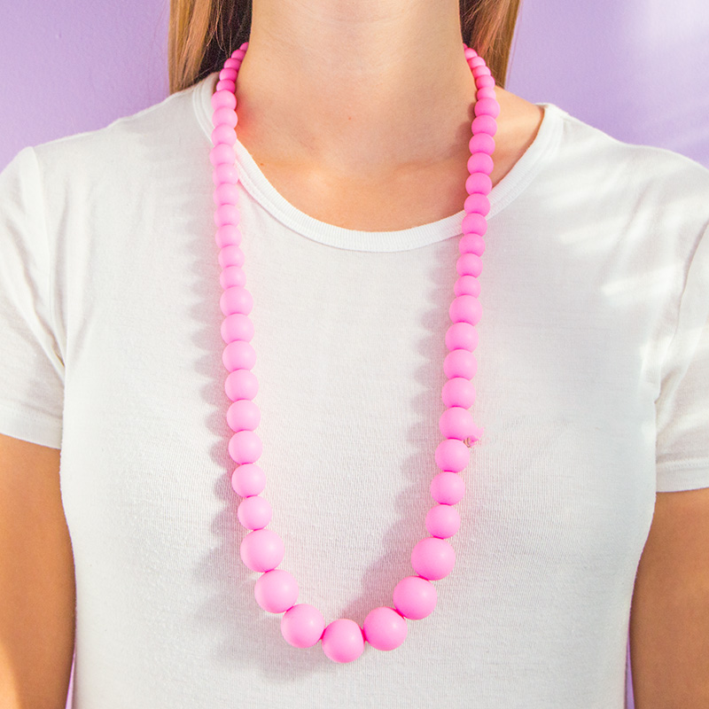 Teething Necklaces Pearls of the Sea - Pink
