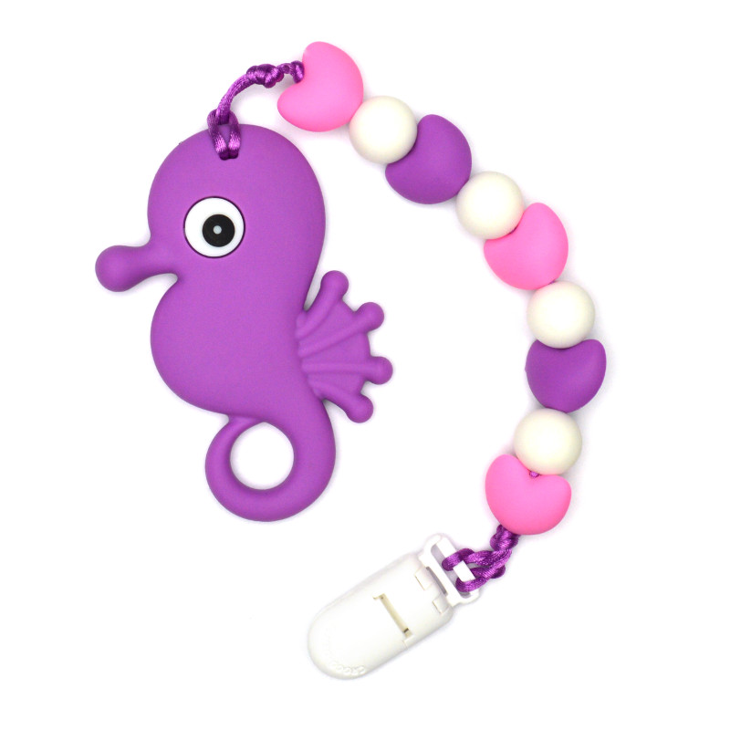 Jouets de dentition Hippocampe - Violet