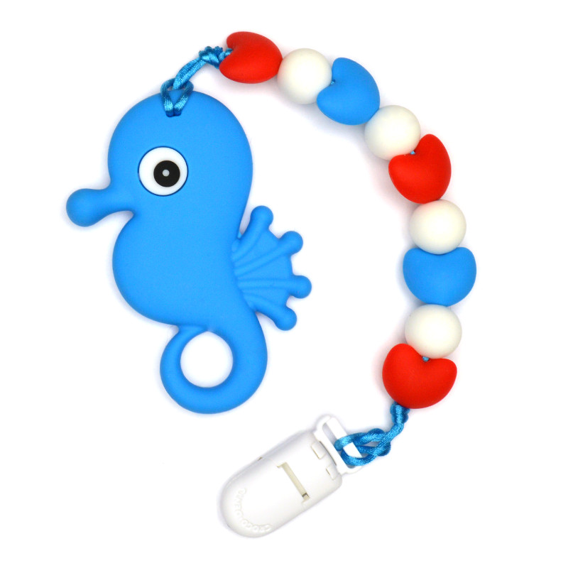 Teething Toys Seahorse - Blue