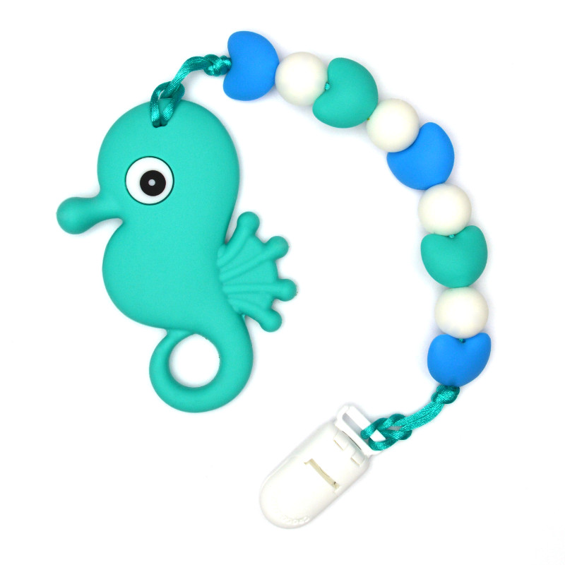 Teething Toys Seahorse - Turquoise