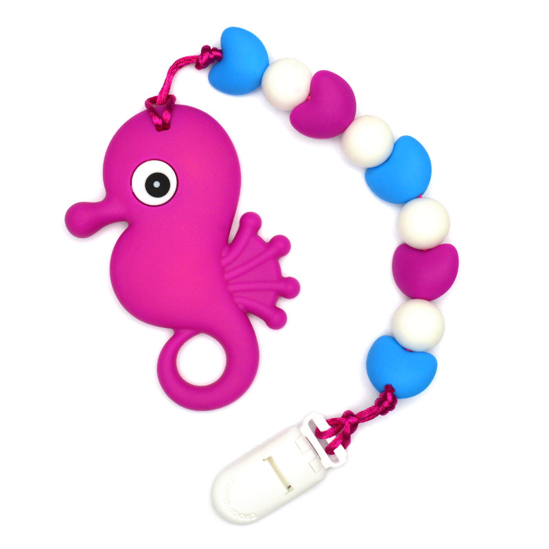 Jouets de dentition Hippocampe - Magenta