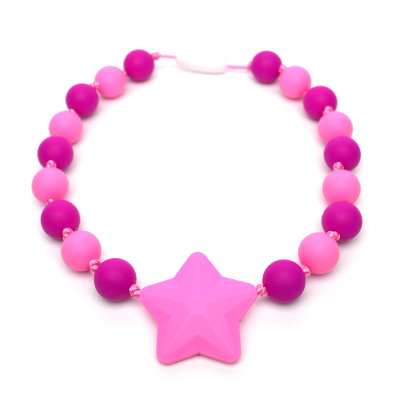 Teething Necklaces Poppy (Kid) - Pink