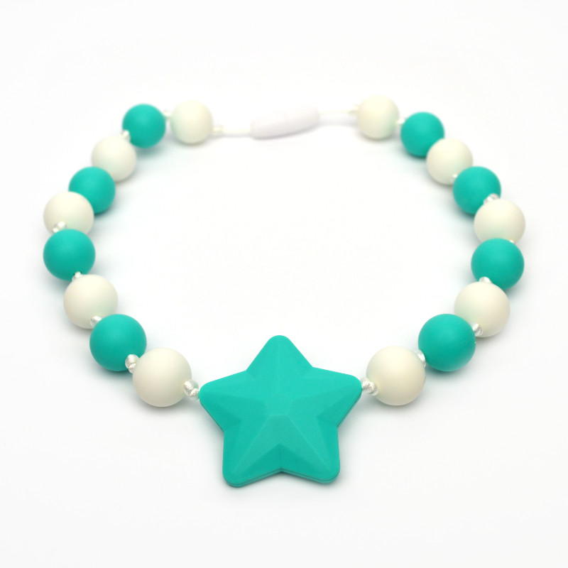 Teething Necklaces Poppy (Kid) - Turquoise