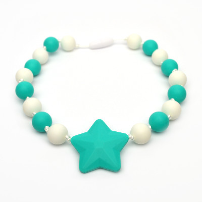 Teething Necklaces Poppy (Kid) - Turquoise