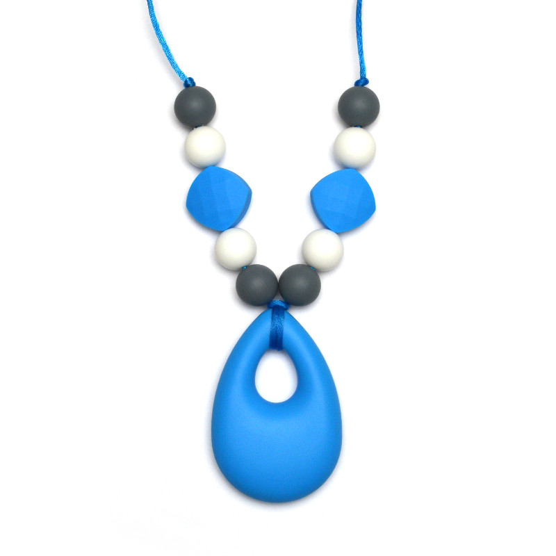 Teething Necklaces Raindrop - Blue