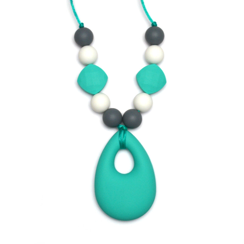 Teething Necklaces Raindrop - Turquoise