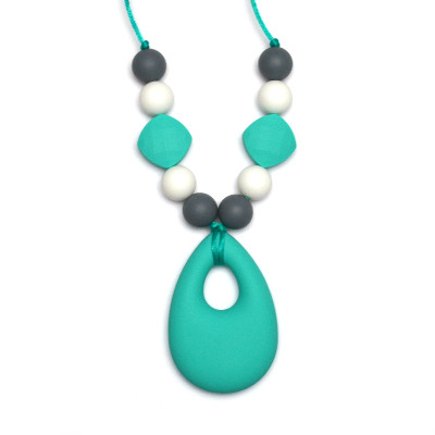 Teething Necklaces Raindrop - Turquoise