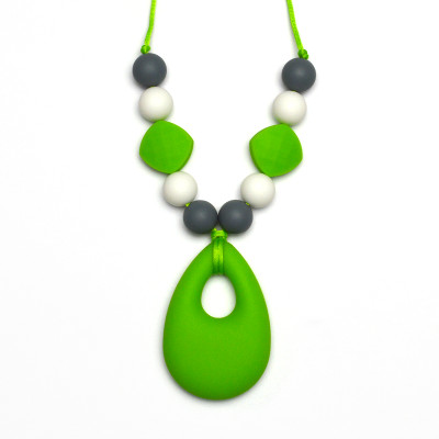 Teething Necklaces Raindrop - Green