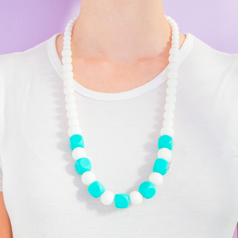 Teething Necklaces Marshmallow - Turquoise