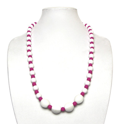 Teething Necklaces Bourgeon - Magenta