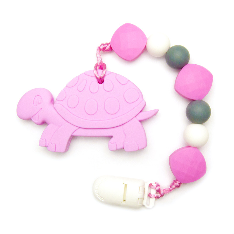Jouets de dentition Tortue - Rose