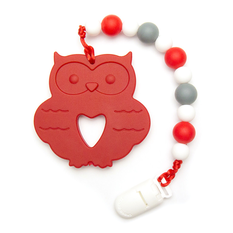 Jouets de dentition Hibou (Ancien) - Rouge