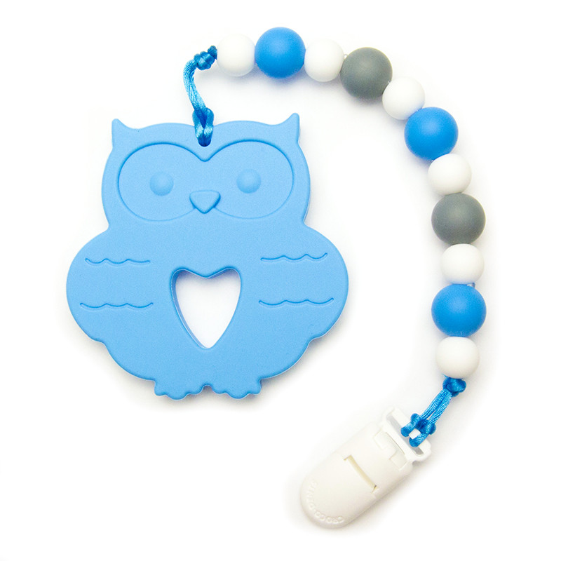 Jouets de dentition Hibou (Ancien) - Bleu