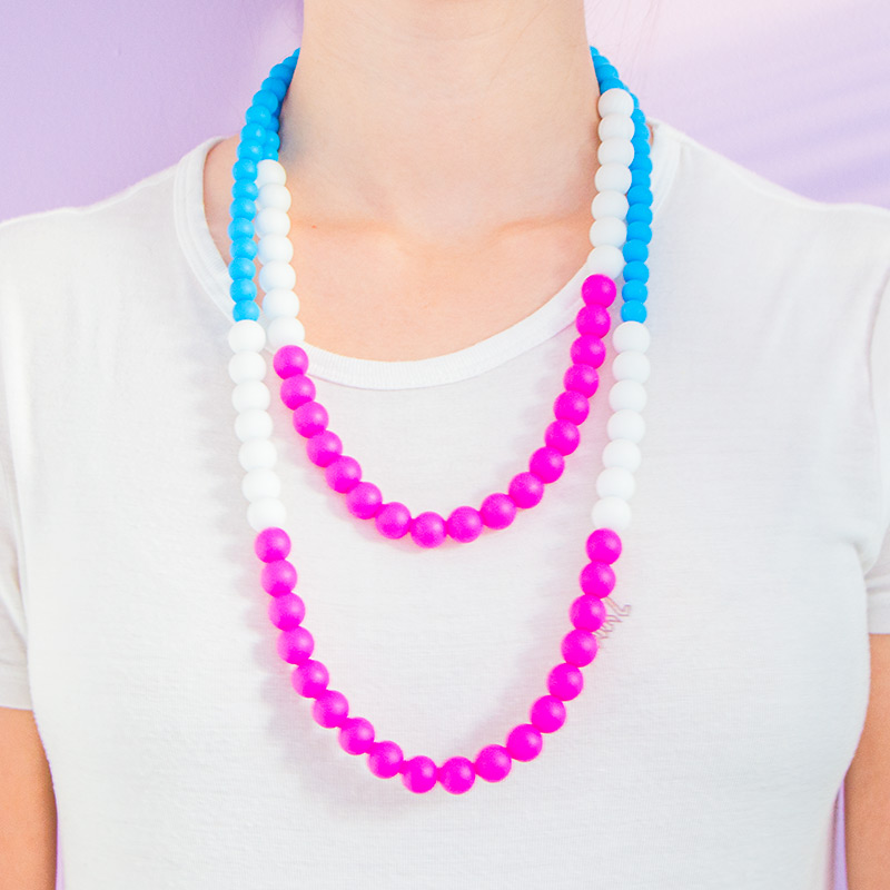Teething Necklaces Little Princess - Magenta