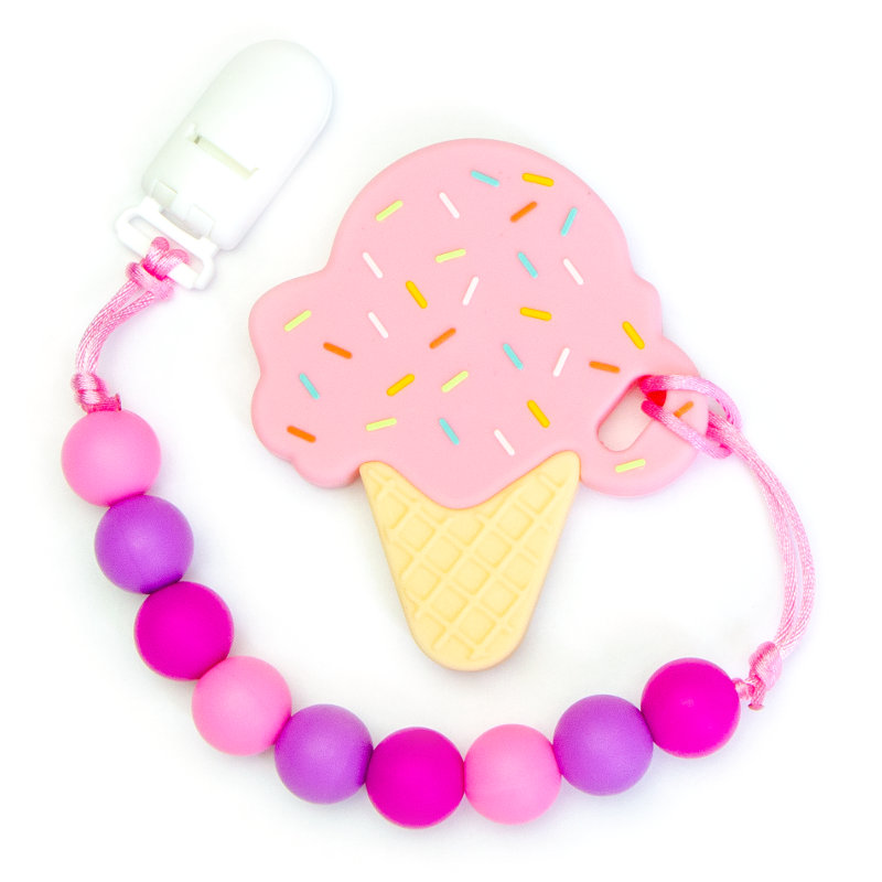 Teething Toys Ice Cream - Strawberry