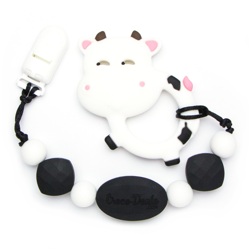Teething Toys Cow - White