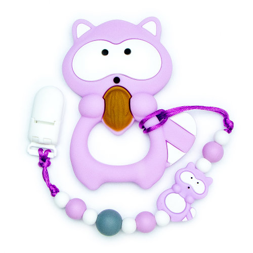 Teething Toys Raccoon - Purple