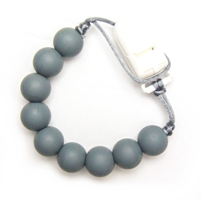 Pacifier Clips Classic - Gray