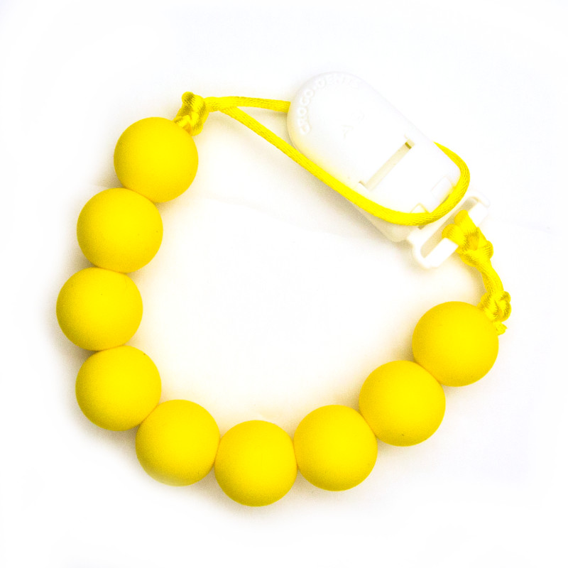 Pacifier Clips Classic - Yellow