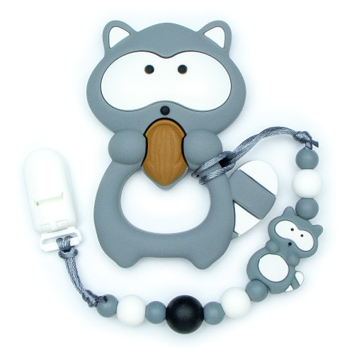 Teething Toys Raccoon - Gray