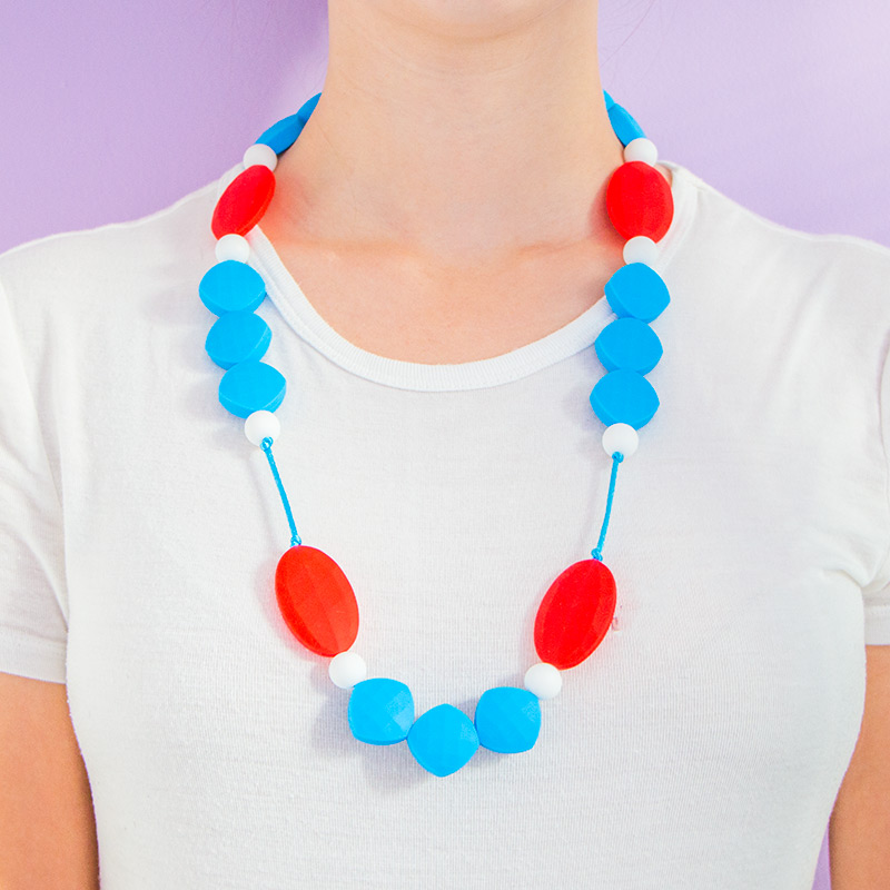 Teething Necklaces Honeymoon - Blue