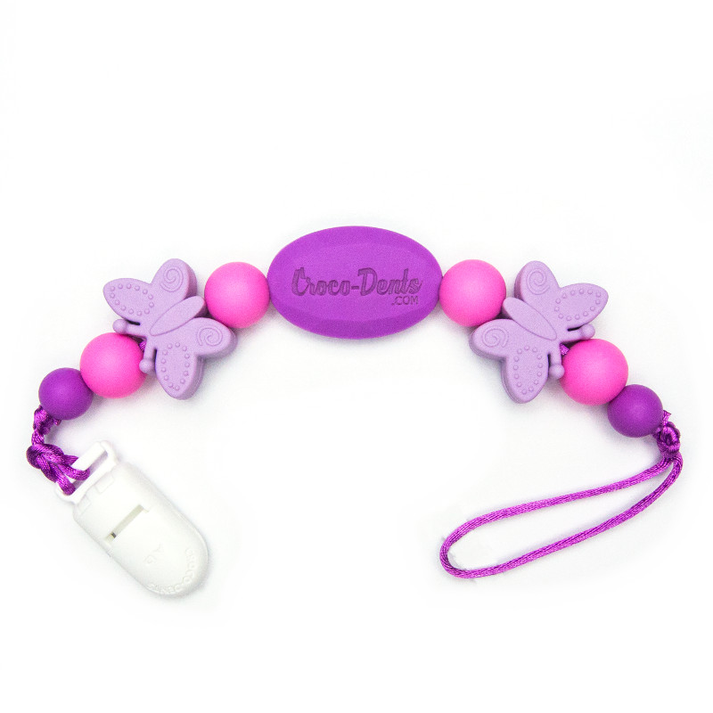 Pacifier Clips Monarch - Purple