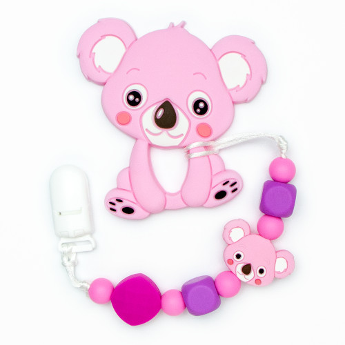 Jouets de dentition Koala - Rose