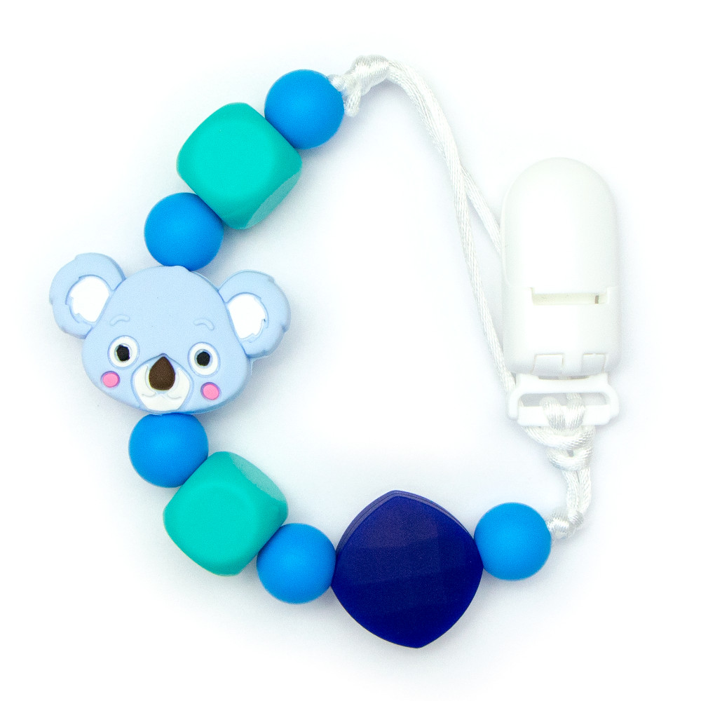 Pacifier Clips Baby Koala - Blue