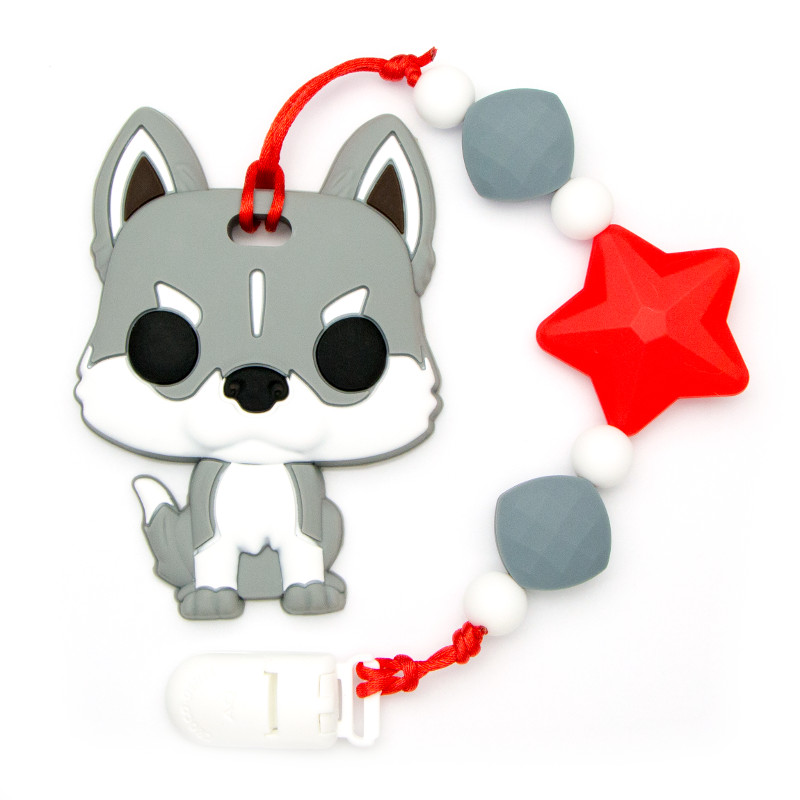 Teething Toys Dog - Red