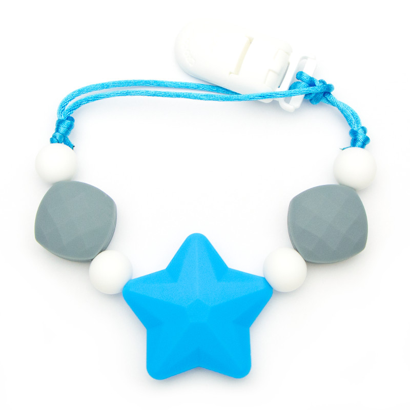 Pacifier Clips Star Is Born - Blue