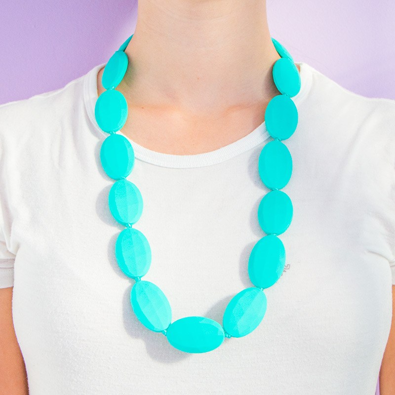 Teething Necklaces Spring - Turquoise