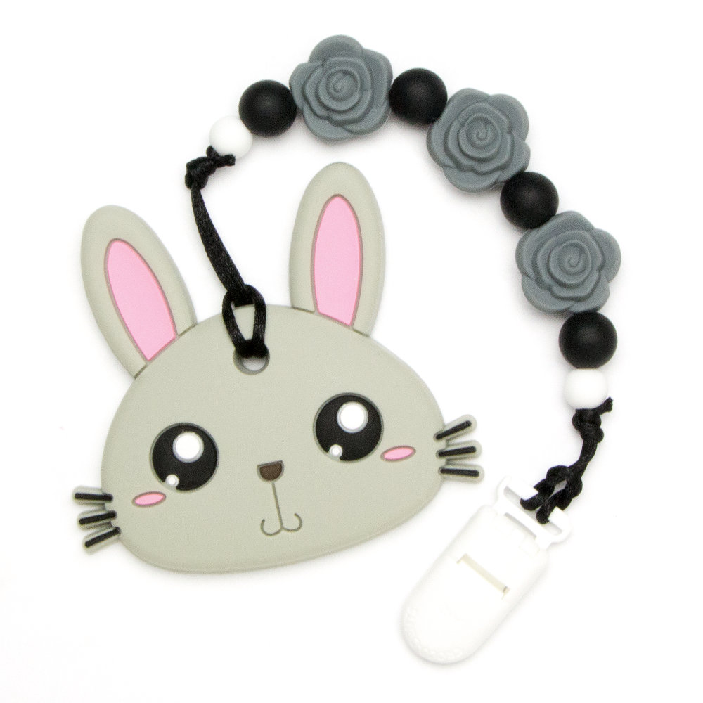 Teething Toys Rabbit - Grey