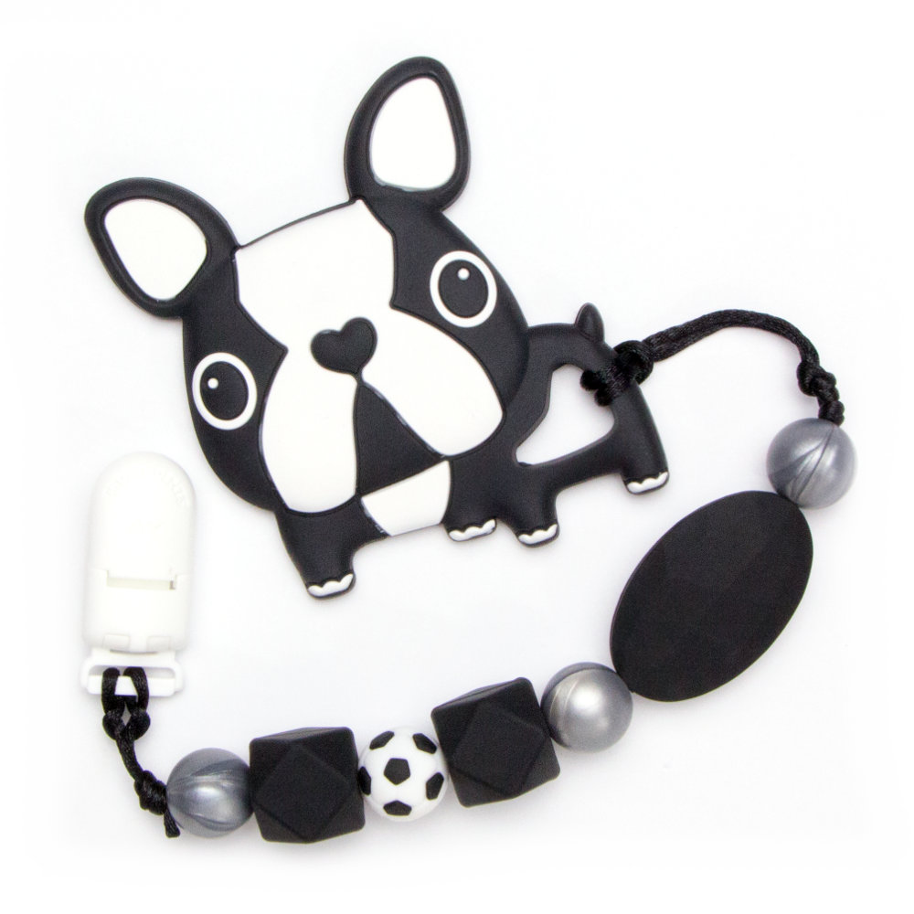 Teething Toys Bulldog - Black