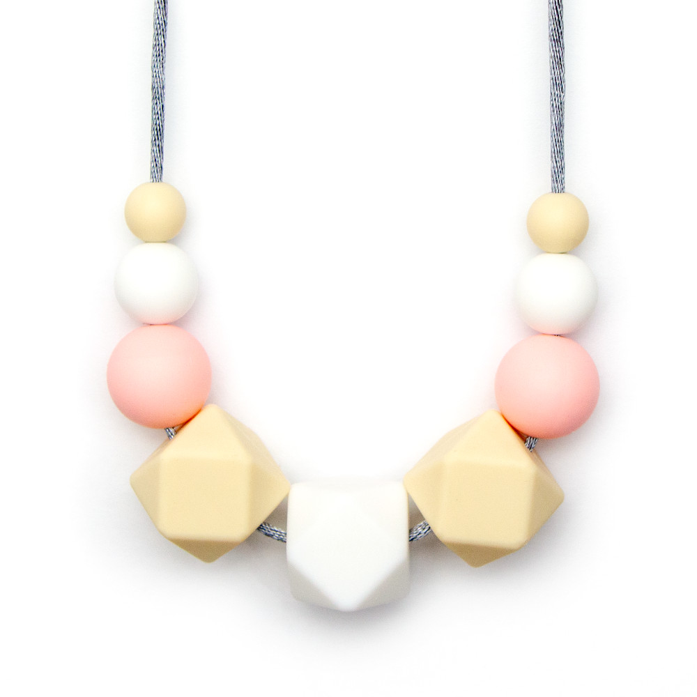 Teething Necklaces Geomax - Peach