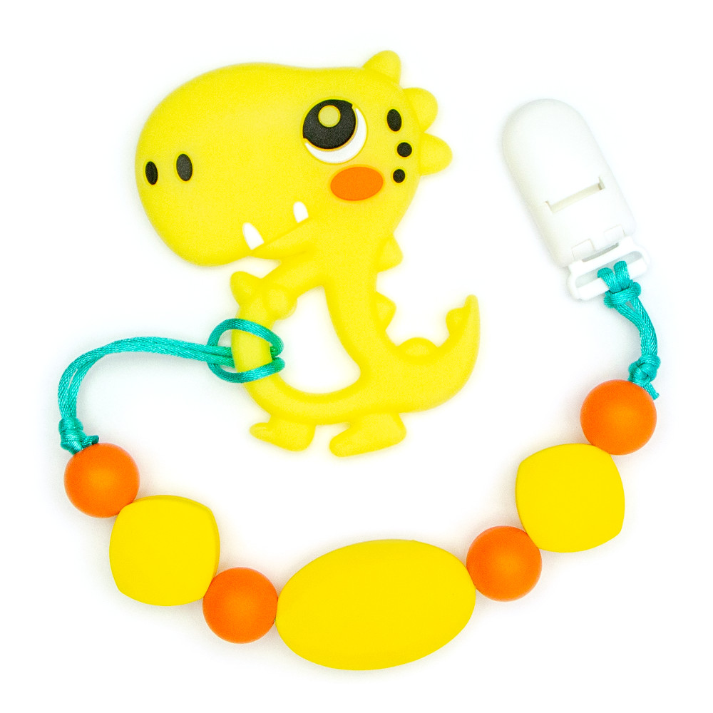 Teething Toys Dinosaur - Yellow