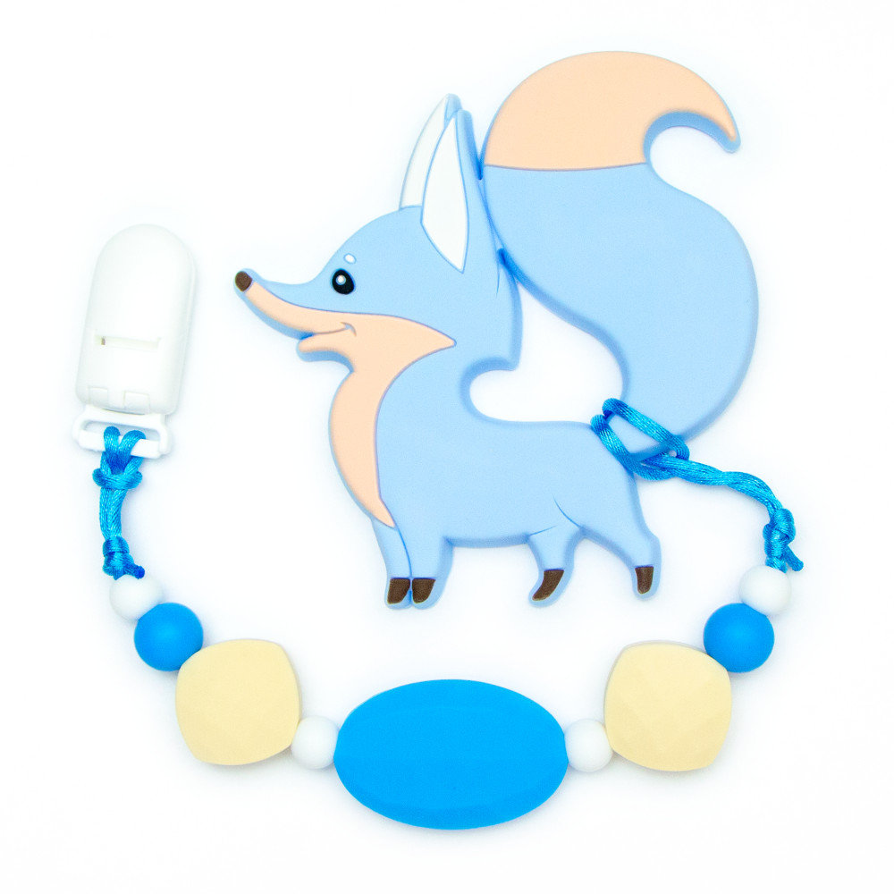 Teething Toys Fox - Blue