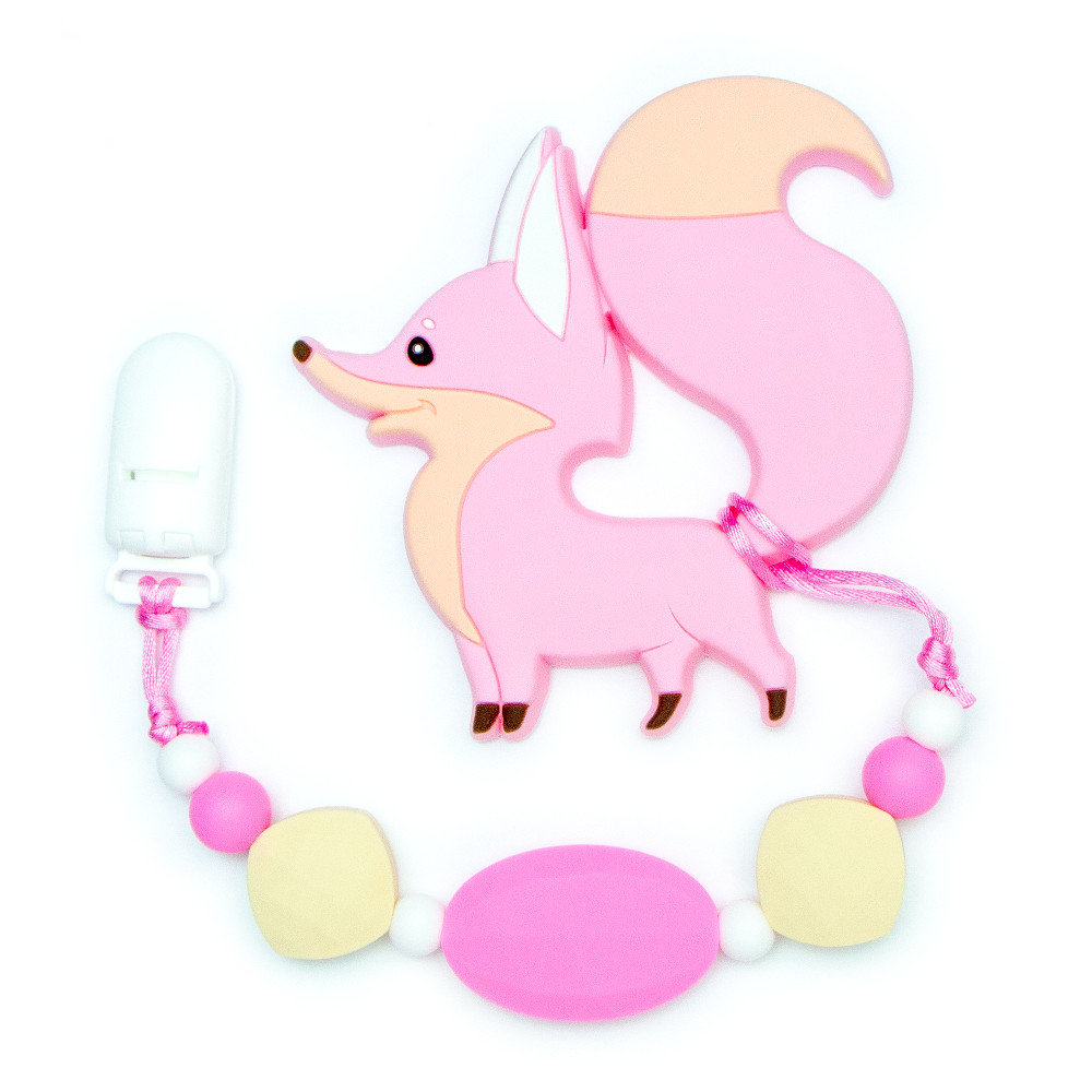Teething Toys Fox - Pink