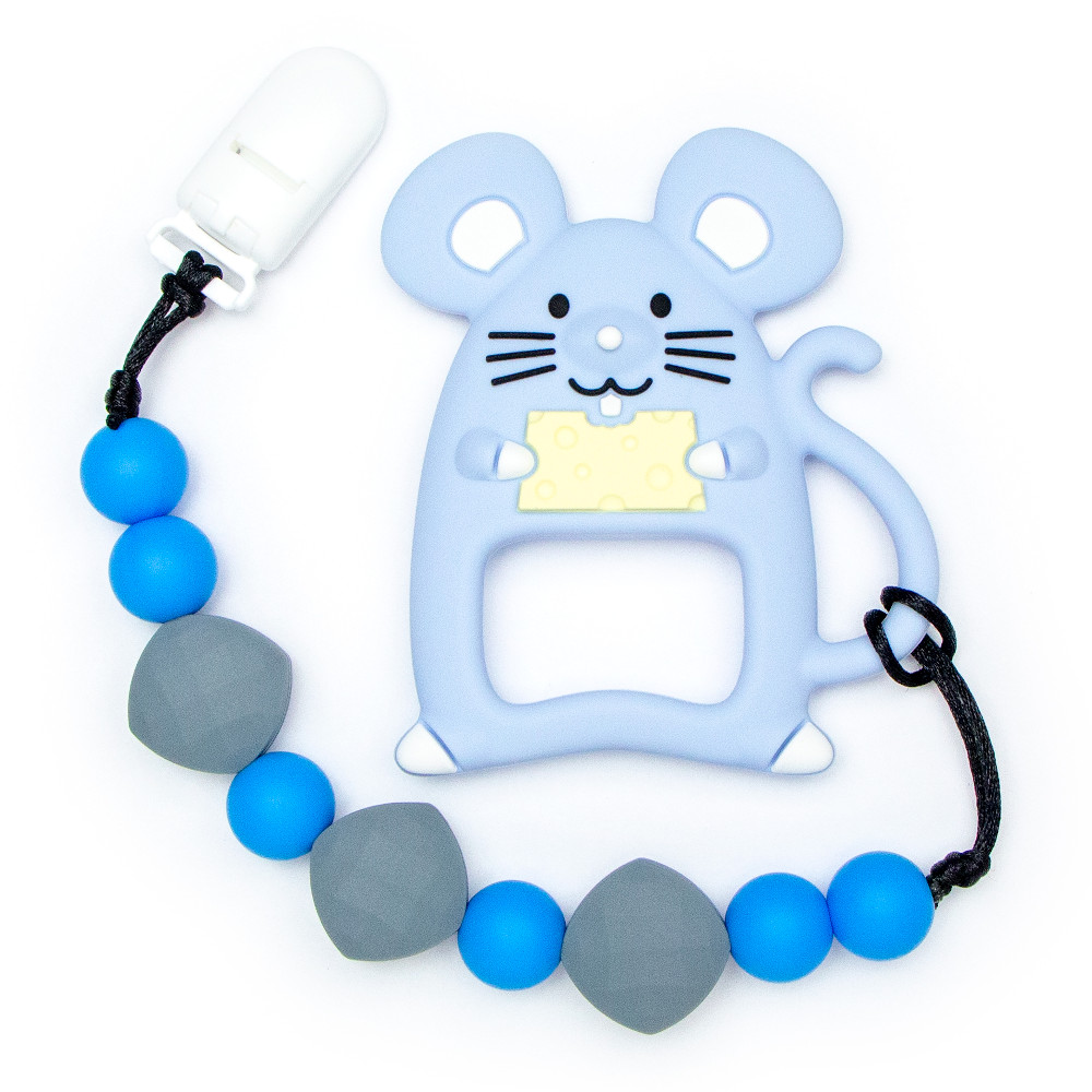 Teething Toys Mouse - Blue