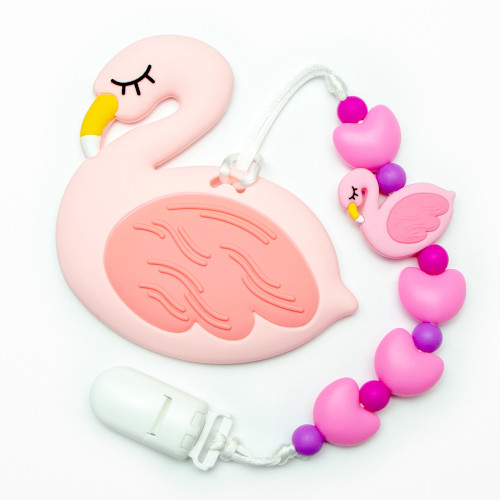 Teething Toys Swan - Pink
