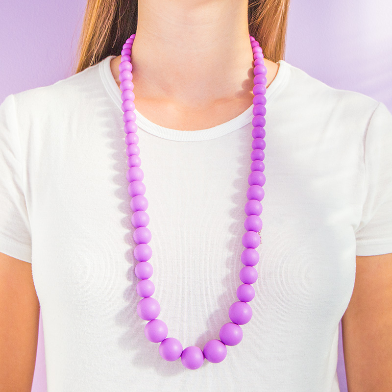 Teething Necklaces Pearls of the Sea - Purple