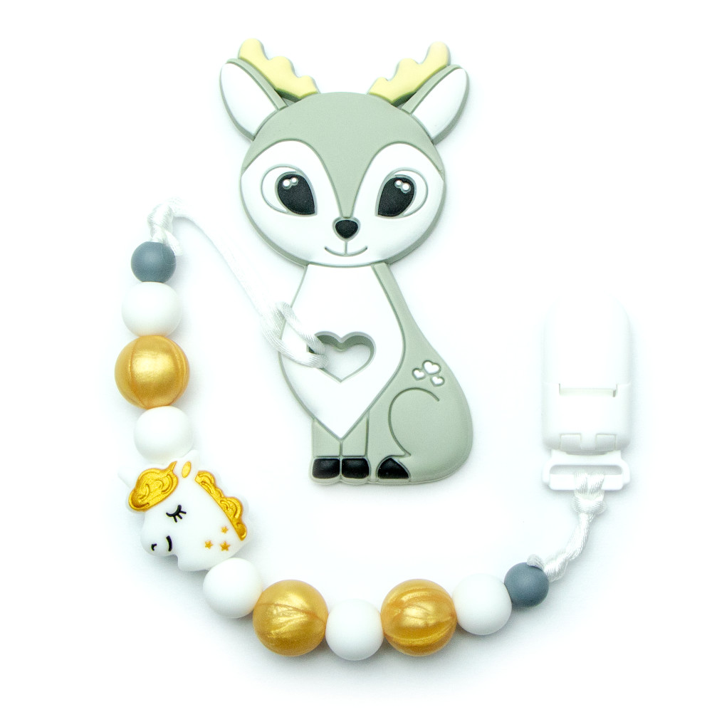 Teething Toys Deer - Grey