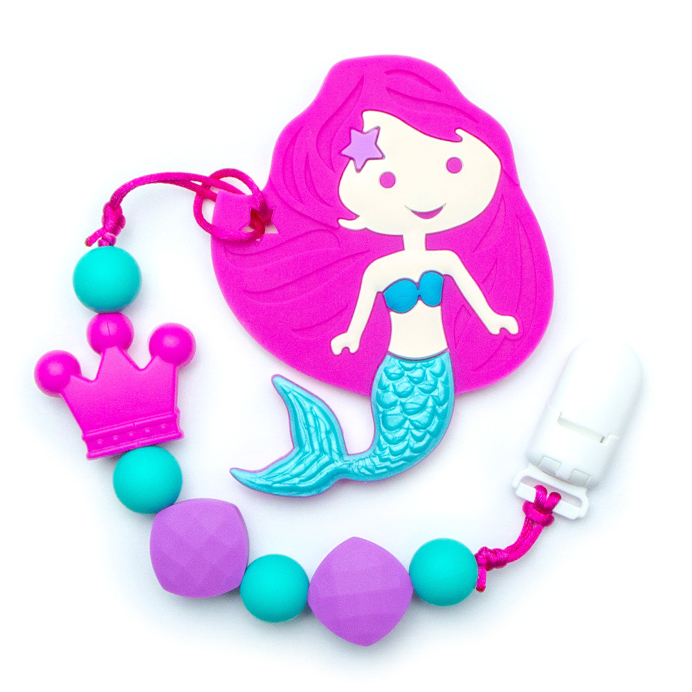 Teething Toys Mermaid - Magenta