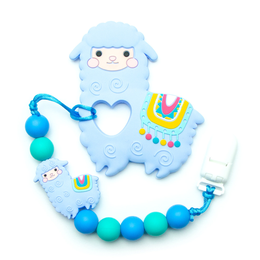 Teething Toys Alpaca - Blue