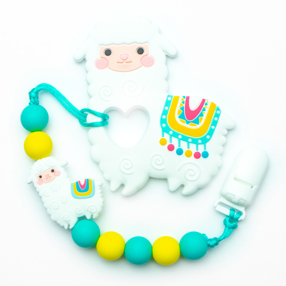 Teething Toys Alpaca - White