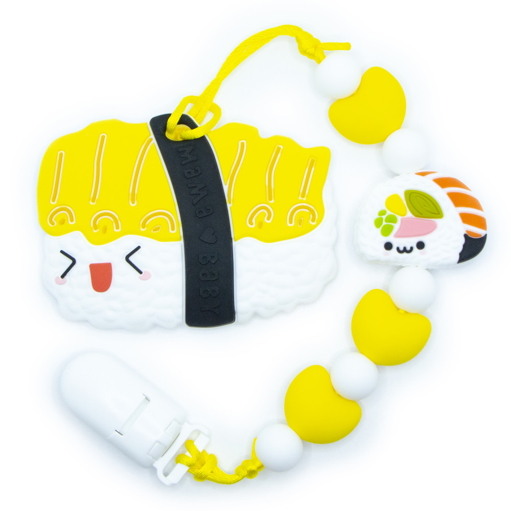 Jouets de dentition Sushi - Jaune