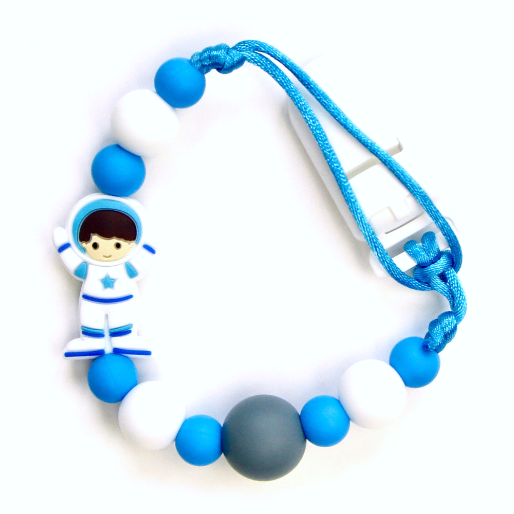 Pacifier Clips Astro - Blue