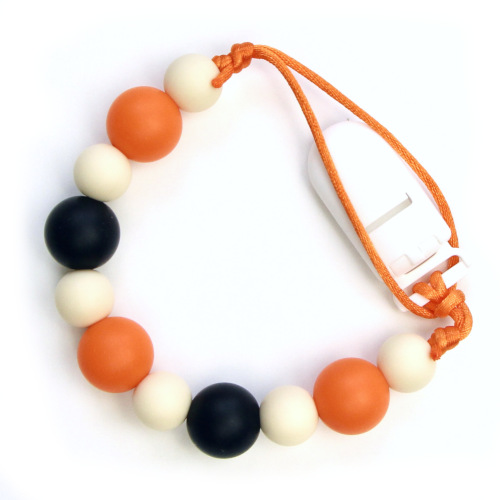 Pacifier Clips Tiger - Orange