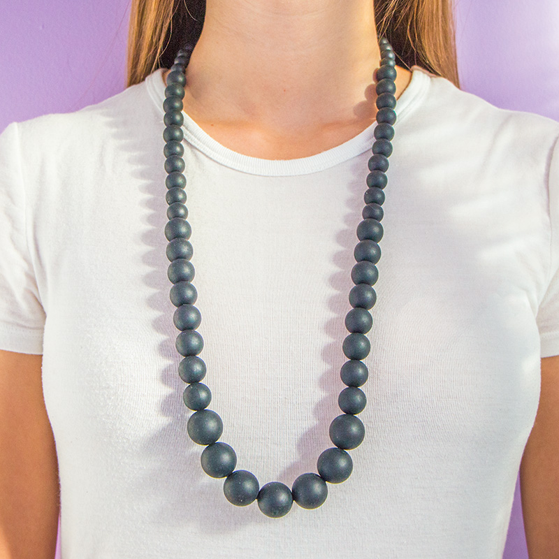 Teething Necklaces Pearls of the Sea - Black