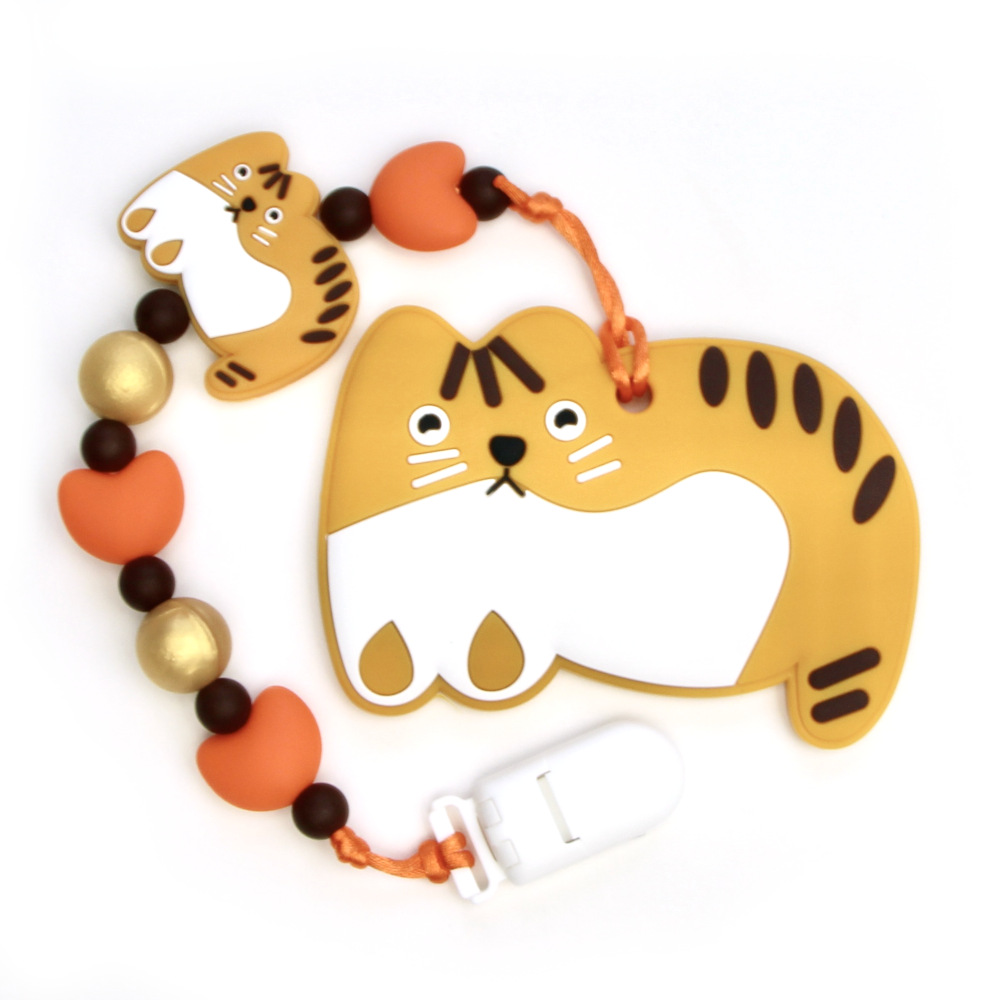 Teething Toys Big Cat - Orange