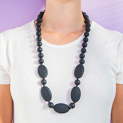 Teething Necklaces Camomile - Black